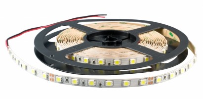 Лента светодиодная Белая (двухслойная) 12В SMD 5050 60led 14,4Вт 6500К IP33 LS